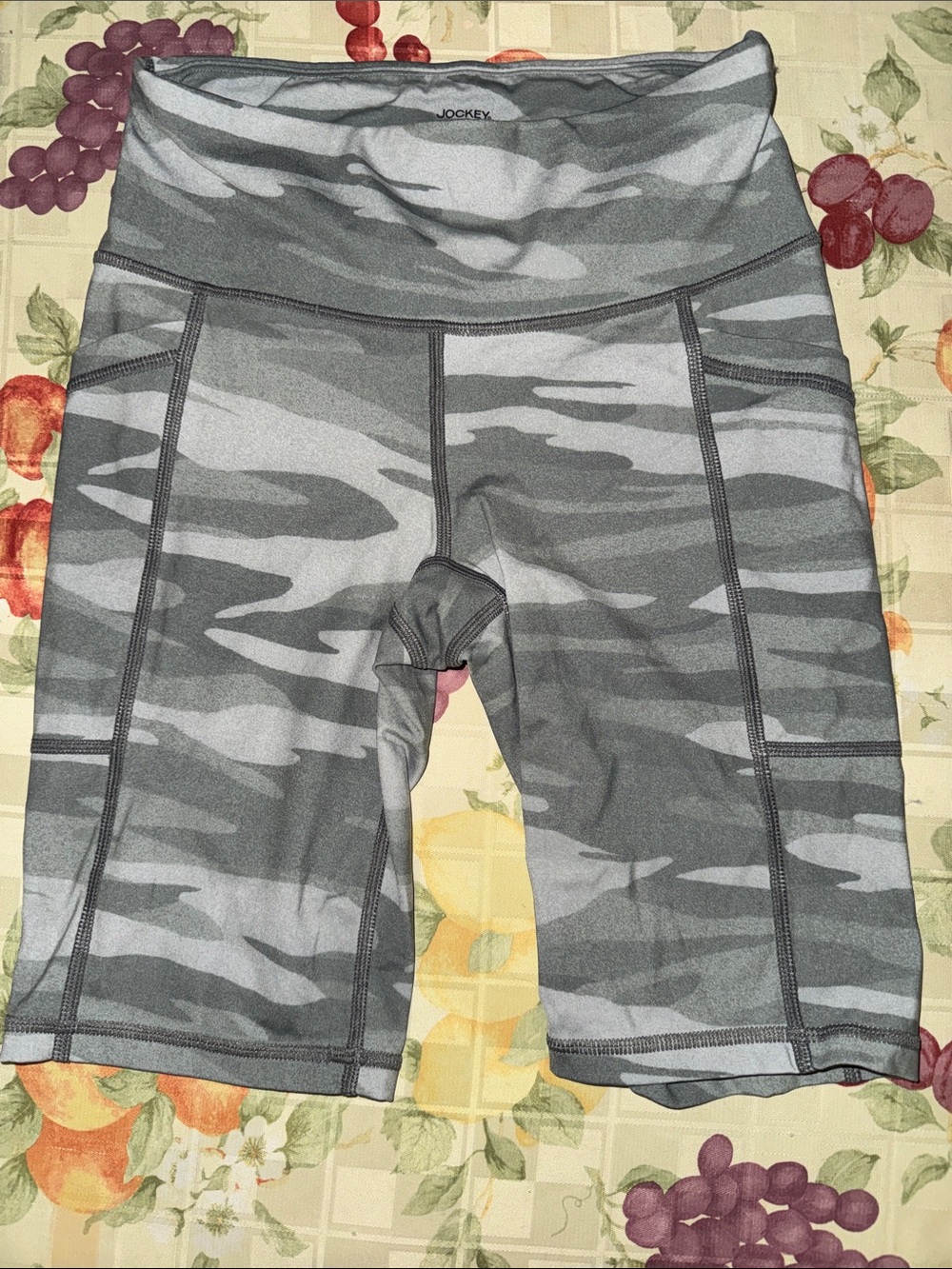 Jockey Gray Camouflage Biker Shorts